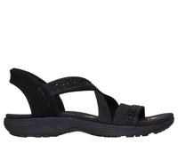 Skechers Damen Reggae Slim-Summer Sparkle Sandalen, Schwarz/Schwarz