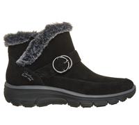 Winterstiefelette SKECHERS "EASY GOING-", Damen, Gr. 37, schwarz, Veloursleder, Schuhe Winterstiefelette, Winterboots mit Skechers Hands Free Slip-ins (60321450-37) schwarz