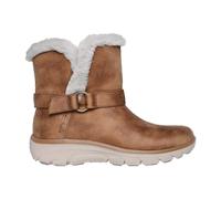 Winterstiefel SKECHERS "EASY GOING-DREAMERS MOVE", Damen, Gr. 41, braun (hellbraun), Lederimitat, casual, Schuhe, Schlupfstiefel, Snowboots, Winterschuh mit Slip-Ins Schafteinstieg (22735301-41) hellb