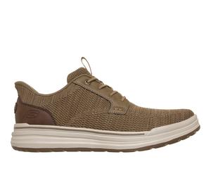 Skechers Slip-ins Relaxed Fit: Sterling - Ramone Slip-On Shoes in Nature Brown/Gray, Größe 42, in der Maschine waschbar