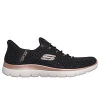 Skechers Slip-ins: Summits - Brilliant Shine Sneaker in Schwarz/Roségold, Größe 37.5, Vegan