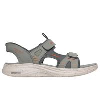 Skechers Slip-ins: Vapor Foam Sandal - Korro in Grün/Orange, Größe 46, in der Maschine waschbar