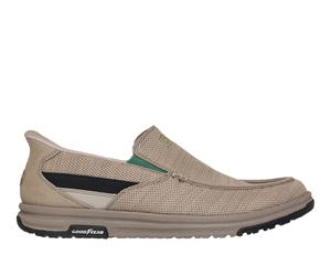 Skechers Slip-ins x John Deere Relaxed Fit: Melson 2.0 - Chaz Shoes in Nature Brown/Gray, Größe 40, Vegan