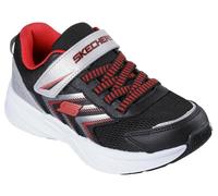 Skechers Sneaker Microspec Tread Mädchen Silber/Schwarz Gr. 36 Lederimitat/Textil Klettverschluss