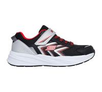 Sneaker SKECHERS "MICROSPEC TREAD", Kinder, Gr. 34, silber (schwarz, silberfarben), Lederimitat, Textil, kontrastfarbene Details, Schuhe, Freizeitschuh mit Klettverschluss, Größenschablone zum Downloa