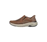 Slipper SKECHERS "Skechers Slipper Leder", Herren, Gr. 44, braun, Leder, Schuhe Slipper (69503703-44) braun