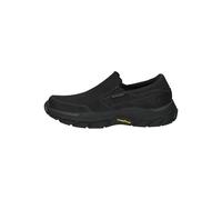 Skechers Slipper Leder Schwarz