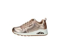 Skechers - Schnürschuhe Profilsohle flach Gold - Gr. - 37