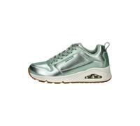 Skechers Sneaker UNO-METALLIXS Damen Leder Metallic Mintgrün Größe 36 Keilsneaker