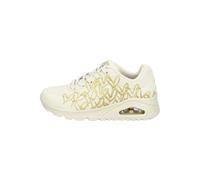 Skechers Sneaker Lederimitat Beige/Gold - 35