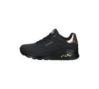 Skechers Sneaker Lederimitat/Textil Schwarz/Schwarz - 37