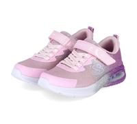 Sneaker SKECHERS "MICROSPEC MAX ADVANCE", Mädchen, Gr. 27, rosa, lavendel, Lederimitat, Glitzer, Schuhe Sneaker, Klettschuh mit Glitter, Grössenschablone zum Download (89707417-27) rosa, lavendel