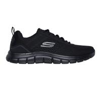 Skechers Herren Sneakers, Schwarzes Mesh-Synthetik, 41 EU