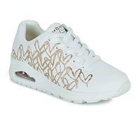 Skechers JGoldcrown: Uno - Golden Heart Sneaker in Weiss/ Rosé, Größe 38