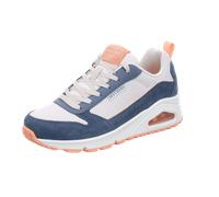 Skechers - SNEAKER UNO - TWO MUCH FUN Blue Suede/ White Du - Gr. - 35