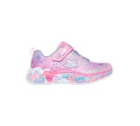 Sneaker SKECHERS "ETERNAL HEART LIGHTS", Kinder, Gr. 29, bunt (hellrosa, multi), Textil, Synthetik, kontrastfarbene Details, Glitzer, sportlich, Schuhe, Blink,-Klettschuh mit Herz-Applikation, Größens