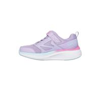 Sneaker SKECHERS "GO RUN ELEVATE 2.0", Kinder, Gr. 34, lila (lavendel), Textil, Lederimitat, kontrastfarbene Details, sportlich, Schuhe, Freizeitschuh mit Klettverschluss, Größenschablone zum Download