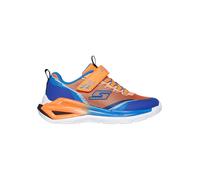 Sneaker SKECHERS "TRI-NAMICS 2.0", Mädchen, Gr. 33, orange (orange, blau), Lederimitat, Textil, kontrastfarbene Details, Schuhe Sneaker, Klettschuh mit Gummizug, Größenschablone zum Download (91890361