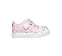 Lauflernschuh SKECHERS "TWINKLE SPARKS LIGHTS", Kinder, Gr. 23, bunt (hellrosa, multi), Lederimitat, modisch, Schuhe, Sneaker,Blink,-Klettschuh mit Glitzer, Größenschablone zum Download (60948426-23)