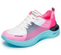 Skechers Snoop Ace-Cyber Walker Sneaker für Damen, White/Black/Pink, 35.5 EU