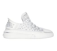 Skechers Snoop One Rhine-Stoned Sneaker für Damen, Weiße Strass-Leinwand, 36 EU