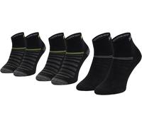Skechers Socken 3er-Pack Damen Mesh Belüftung Viertelsocken grau 35-38