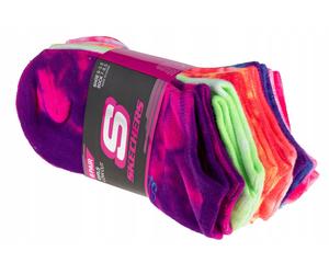 Skechers socken 6er-pack mädchen non-terry tie-dye socken mehrfarbig 27,5-35,5