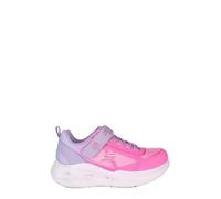 Sneaker SKECHERS "SKECHERS SOLA GLOW LIGHTS", Kinder, Gr. 33, bunt (violett, rosa), Textil, Lederimitat, casual, Schuhe, Slip-OnSneaker, Blink,-Klettverschluss, Größenschablone zum Download (52726865-