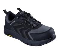 Skechers Speed-Flex TrekkerFire Sicherheitsstiefel für Herren, Schwarzes Textil-Synthetik, 45 EU