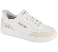 Slip-On Sneaker SKECHERS "SPORT COURT 2.0-KONOR", Herren, Gr. 40, weiß, Leder, Veloursleder, sportlich, Schuhe, im wertigem Leder-Mix (70231409-40) weiß