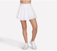 Skechers Sport Court Layered Skort in Weiss, Größe Groß
