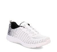 Skechers Sport Damen Virtue Fashion Sneaker, Wei, Schwarz, 40 EU