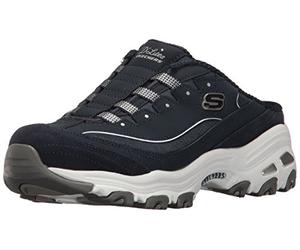 Skechers Sport D'Lites Schlupfschuhe für Damen, Blau (Marineblau/weiß), 36 EU