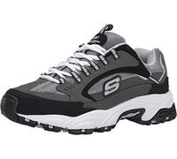 Skechers Sport Men's Stamina Cutback Sneaker, Charcoal Cutback, 8.5 XW US