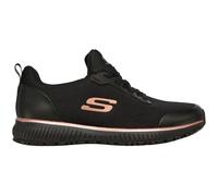 Skechers Damen-Sneaker Squad SR – Schwarz Flat-Knit, Roségold-Besatz – EU 42