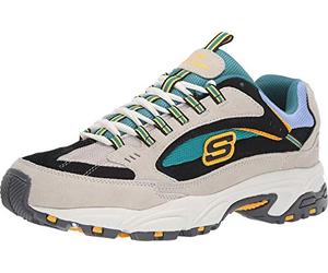 Skechers Stamina-Cutback 51286-WMLT, Mens Sneakers, White, 42 EU