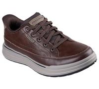 Skechers Sterling Hansel Herren-Sneaker, Schokoladenleder, Synthetik, 41 EU