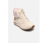Schnürstiefelette SKECHERS "Skechers Stiefelette Lederimitat/Textil", Damen, Gr. 38, beige (hellbeige), Lederimitat, Textil, casual, Schuhe (26116369-38) hellbeige