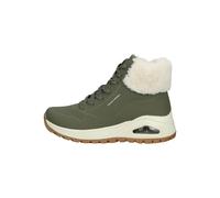 Skechers Stiefelette Lederimitat Olive Warmfutter - 37