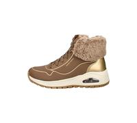 Skechers Stiefelette Uno Rugged Fall Shimmer Taupe Durabuck Metallic mit Faux Fur Damen 37