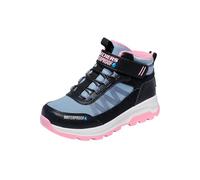 Klettstiefel SKECHERS "STORM BLAZER", Kinder, Gr. 29, schwarz (schwarz, rosa), Lederimitat, Synthetik, casual, Schuhe, Winterboots, wasserabweisend, Größenschablone zum Download (61969027-29) schwarz,