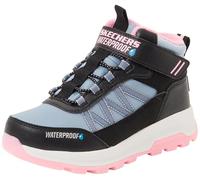 Klettstiefel SKECHERS "STORM BLAZER", Kinder, Gr. 31, schwarz (schwarz, rosa), Lederimitat, Synthetik, casual, Schuhe, Winterboots, wasserabweisend, Größenschablone zum Download (61969027-31) schwarz,