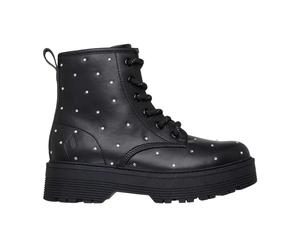 Skechers - Strass Stiefeletten für Mädchen, Plattform-Absatz (Schwarz) EU 30 / UK 12