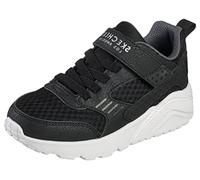 Skechers Street Boys Company, Sneaker, Black Synthetic & Textile/White Trim,
