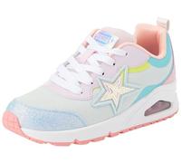 Skechers Street Girls Sneaker, Lt. Blue Synthetic/Multi Trim, 37.5 EU