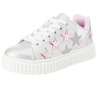 Skechers Street Girls, Sneaker, Silver Synthetic/Multi Trim,