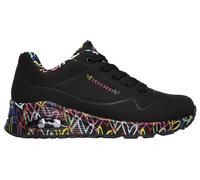 Skechers Sneaker Uno Loving Love 155506 Damen Schwarz Gr. 38