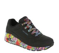 Skechers Damen UNO Ravaged Love Sneaker, Schwarz, 39 EU