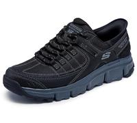 Skechers Summits at Hands Free Slip-in Sneaker für Herren, Schwarz/Dunkelgrau, 42 EU