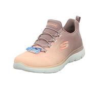 Skechers Damen Summits Bright Charmer Sneaker, Helles mauvenfarbenes Netzkorallenrand, 37 EU
